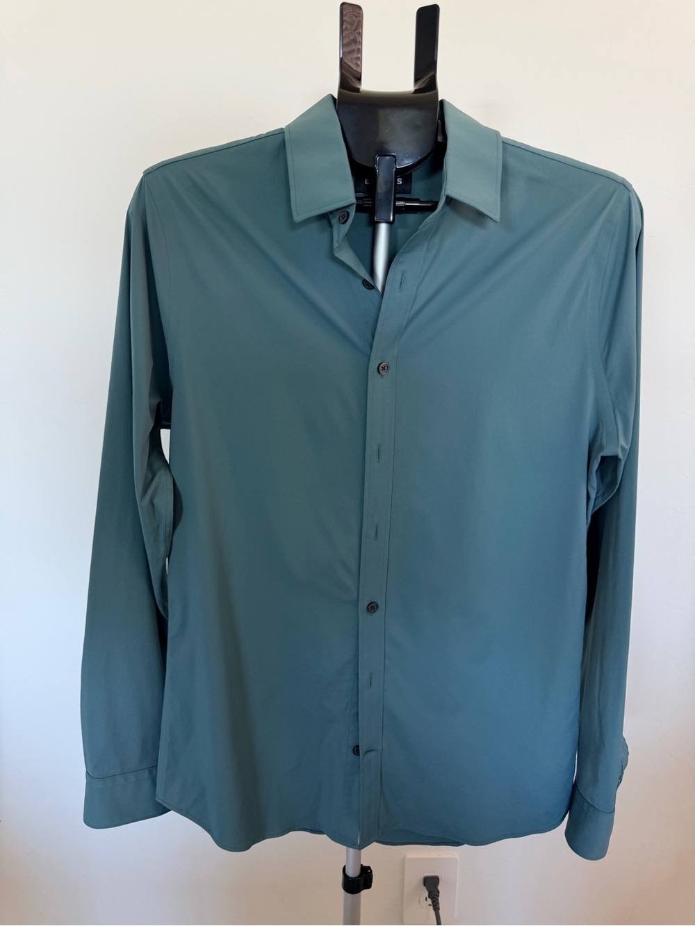 Express Men’s Dress Shirt in Teal Green